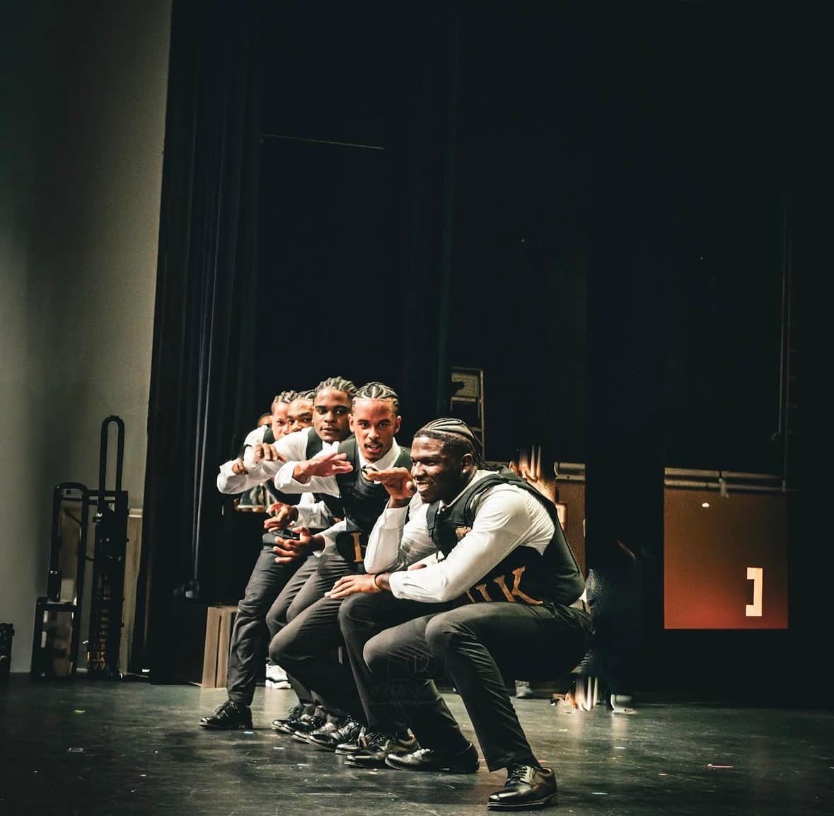 Brothers on stage